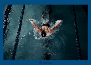 Man Using Swimminng Pool